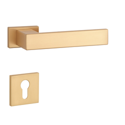 Kľučky na obdĺžnikových rozetách Zlatý APRILE