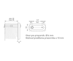 Optické kukátka Bronzový AXA