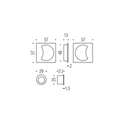 Mušle a madielka na posuvné drevené dvere Oranžová COLOMBO