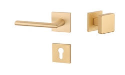 Kľučky na hranatých rozetách Zlatý APRILE