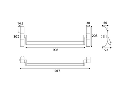 Povrchové panikové kovanie Strieborný JNF