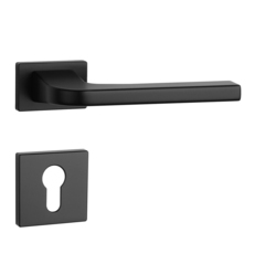 Kľučky na obdĺžnikových rozetách Čierny APRILE