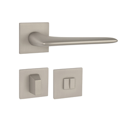 Kľučky na hranatých rozetách Strieborný Tupai