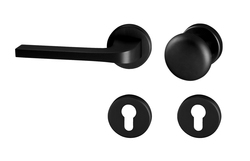 Kľučky na okrúhlych rozetách Čierny Tupai