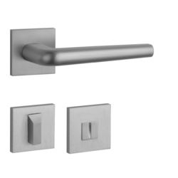 Kľučky na hranatých rozetách Strieborný APRILE