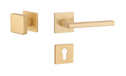 Kľučky na hranatých rozetách Zlatý APRILE