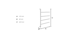 Držiaky na uterák Strieborný SMEDBO