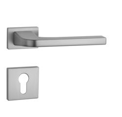 Kľučky na obdĺžnikových rozetách Strieborný APRILE