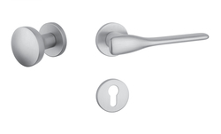 Kľučky na okrúhlych rozetách Strieborný APRILE