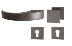 Kľučky na obdĺžnikových rozetách Sivý Tupai