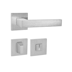 Kľučky na hranatých rozetách Strieborný Tupai