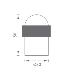 Podlahové dverné zarážky Čierny AXA
