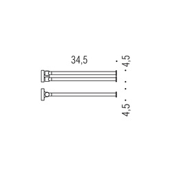 Držiaky na uterák Čierny COLOMBO