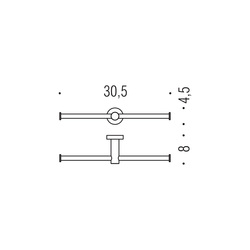 Držiaky toaletného papiera Strieborný COLOMBO