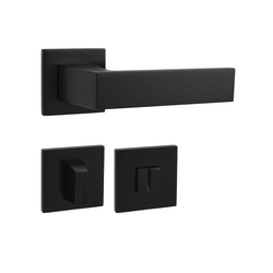 Kľučky na hranatých rozetách Čierny Tupai