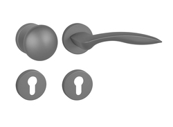 Kľučky na okrúhlych rozetách Sivý FROSIO BORTOLO