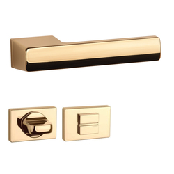 Kľučky na obdĺžnikových rozetách Zlatý APRILE