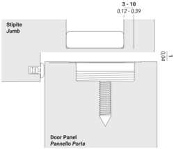 Magnetické dverné zarážky Strieborný NUDA - VERUM ITALY