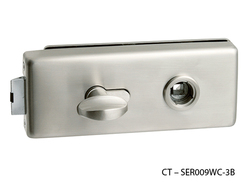 Zámky na sklenené dvere Strieborný CT