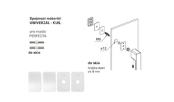 Príslušenstvo k madlám na dvere Biely MPK