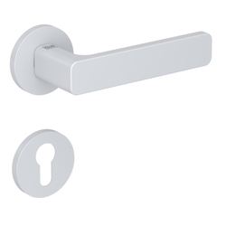 Kľučky na okrúhlych rozetách Biely Griffwerk