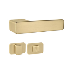 Kľučky na obdĺžnikových rozetách Zlatý MPK