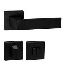 Kľučky na hranatých rozetách Čierny Tupai