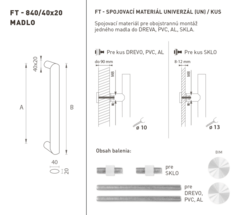 Madlá okrúhle priame Biely FT