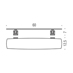 Poličky do kúpeľne Strieborný COLOMBO