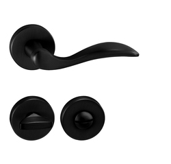 Kľučky na okrúhlych rozetách Čierny Tupai