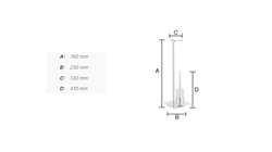 Stojanové držiaky do kúpeľne Strieborný SMEDBO