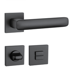 Kľučky na hranatých rozetách Čierny APRILE