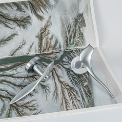 Kľučky na okrúhlych rozetách Strieborný COLOMBO