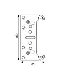 Skryté pánty a závesy na interiérové dvere Strieborný Koblenz