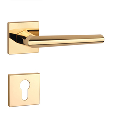 Kľučky na hranatých rozetách Zlatý APRILE