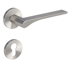 Kľučky na okrúhlych rozetách Strieborný Griffwerk