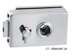 Zámky na sklenené dvere Strieborný CT