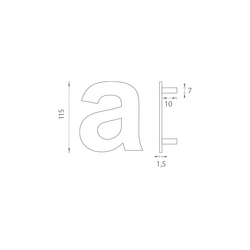 Číslice Strieborný LR