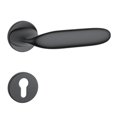 Kľučky na okrúhlych rozetách Čierny APRILE