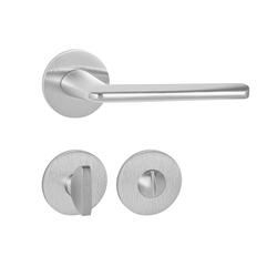 Kľučky na okrúhlych rozetách Strieborný Tupai