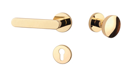 Kľučky na okrúhlych rozetách Zlatý APRILE