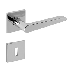 Kľučky na hranatých rozetách Strieborný Tupai