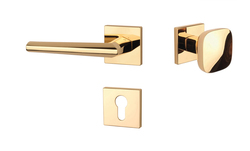 Kľučky na hranatých rozetách Zlatý APRILE