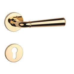 Kľučky na okrúhlych rozetách Zlatý APRILE