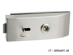 Zámky na sklenené dvere Strieborný CT