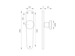 Gule priame na oválnych štítoch Bronzový Ghidini