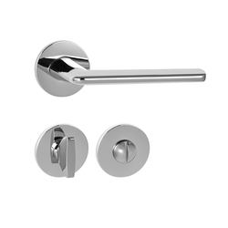 Kľučky na okrúhlych rozetách Strieborný Tupai