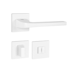 Kľučky na hranatých rozetách Biely Tupai