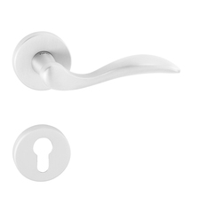 Kľučky na okrúhlych rozetách Biely Tupai