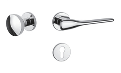 Kľučky na okrúhlych rozetách Strieborný APRILE